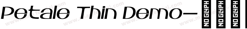 Petale Thin Demo字体转换